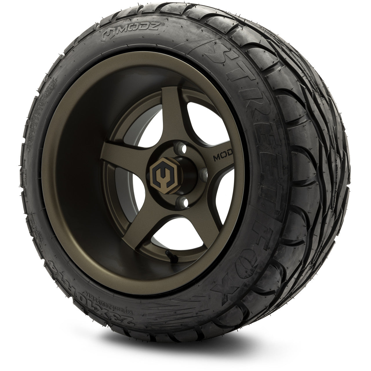 MODZ® 14x10" Maverick Matte Bronze - Lifted Tires and Wheels Combo