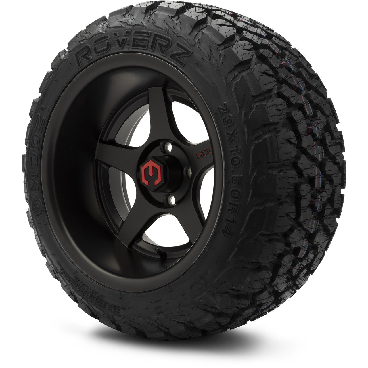 MODZ® 14x10" Maverick Matte Black - Lifted Tires and Wheels Combo