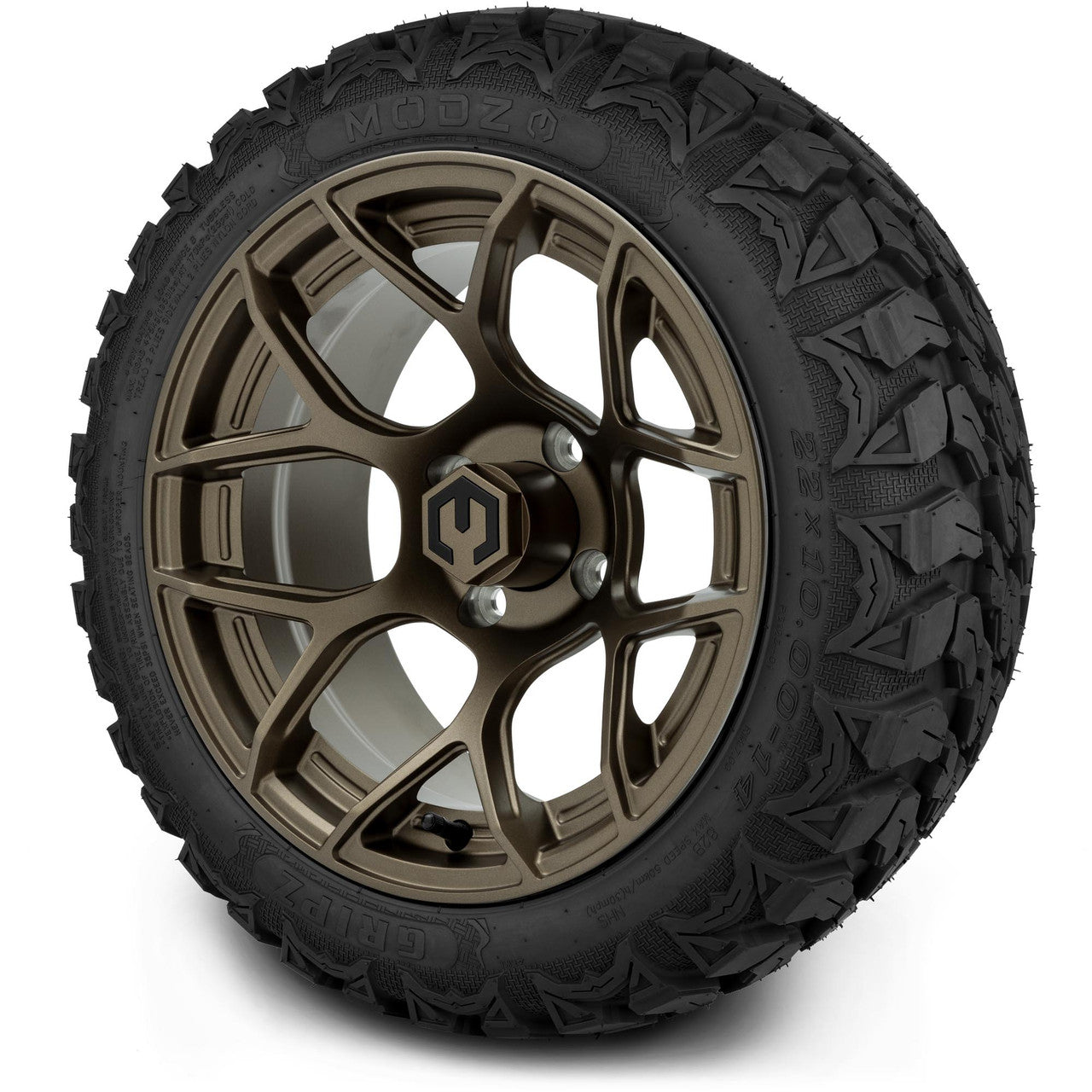 MODZ® 14" Renegade Matte Bronze - Lifted Tires and Wheels Combo
