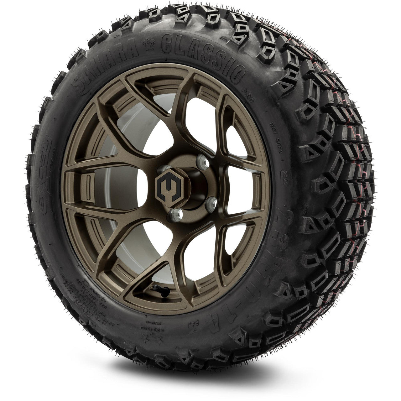 MODZ® 14" Renegade Matte Bronze - Lifted Tires and Wheels Combo
