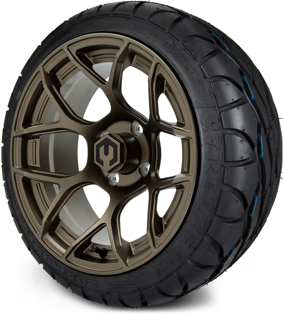 MODZ® 14" Renegade Matte Bronze - Low Profile Tires and Wheels Combo
