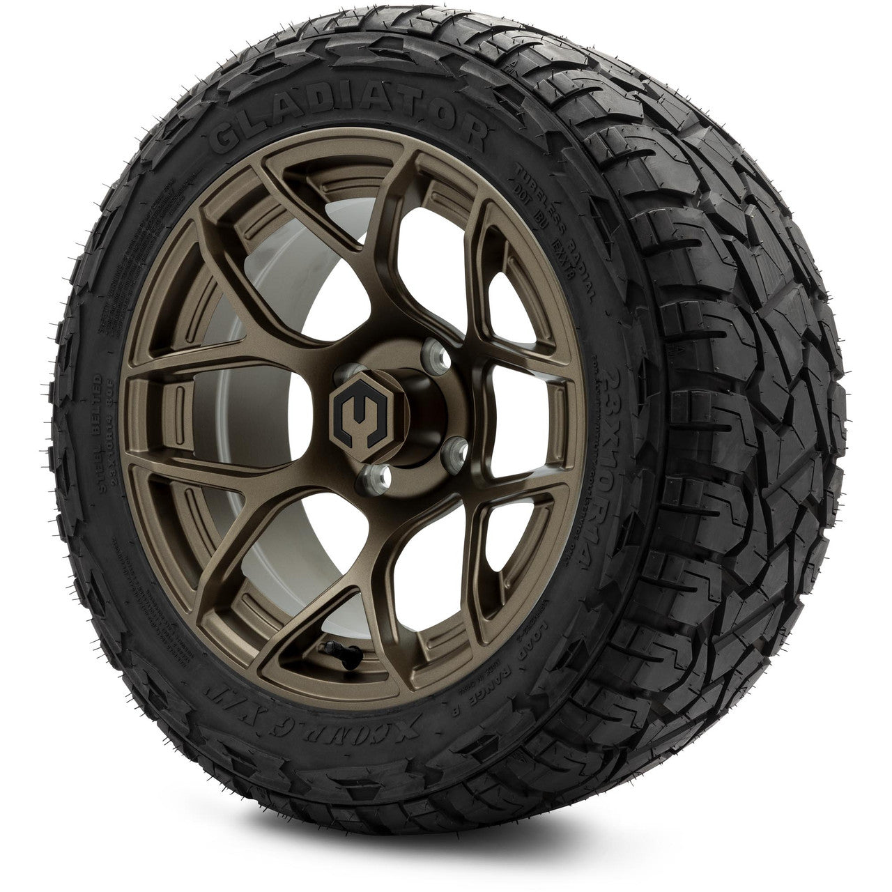 MODZ® 14" Renegade Matte Bronze - Lifted Tires and Wheels Combo
