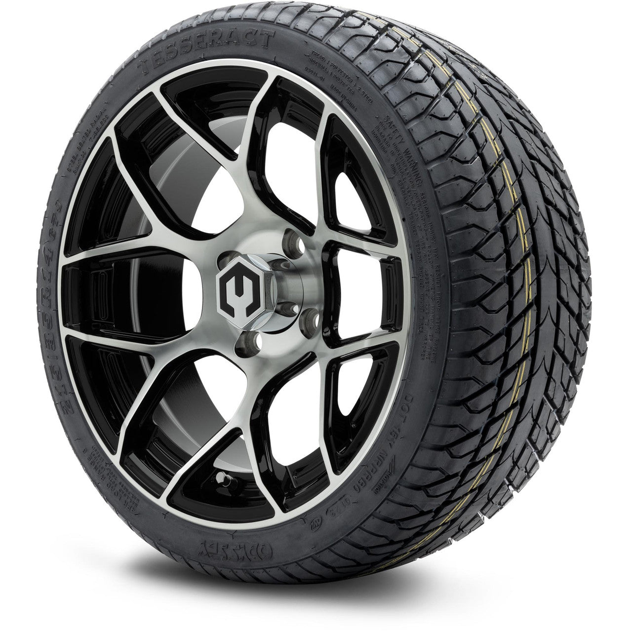 MODZ® 14" Renegade Machined Black Low Profile Tire and Wheel Combo
