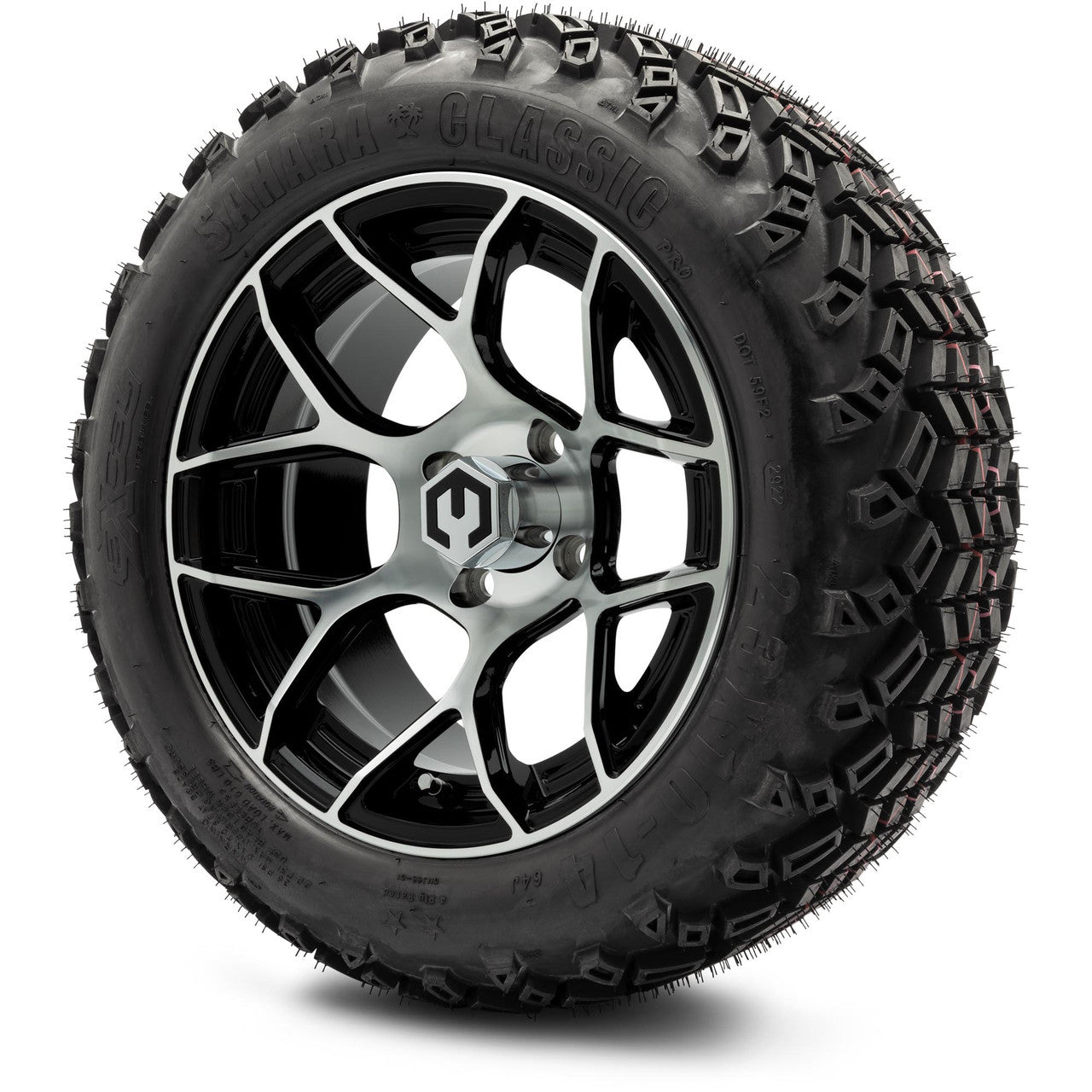 MODZ® 14" Renegade Machined Black Lifted Tire and Wheel Combo