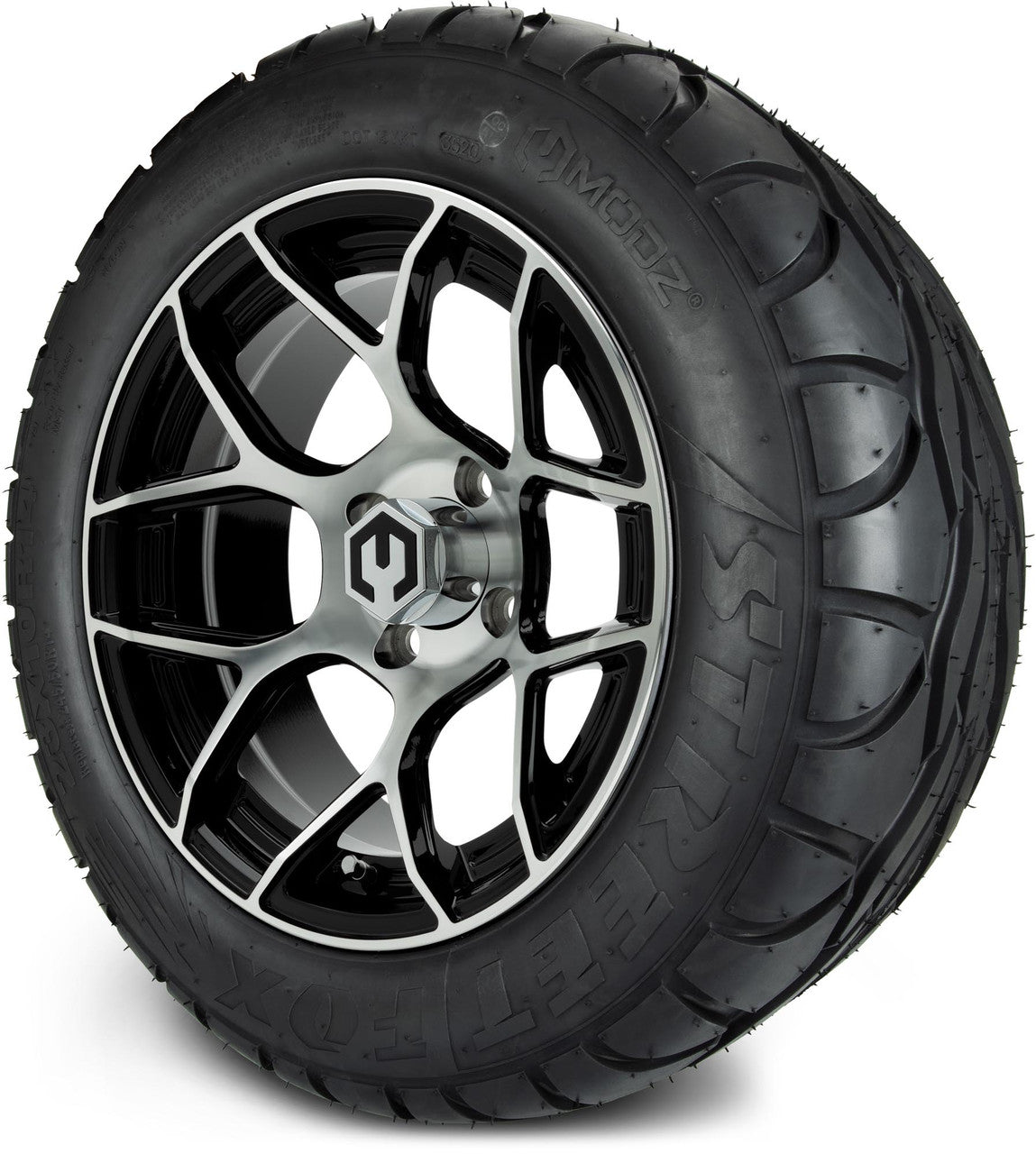 MODZ® 14" Renegade Machined Black Lifted Tire and Wheel Combo