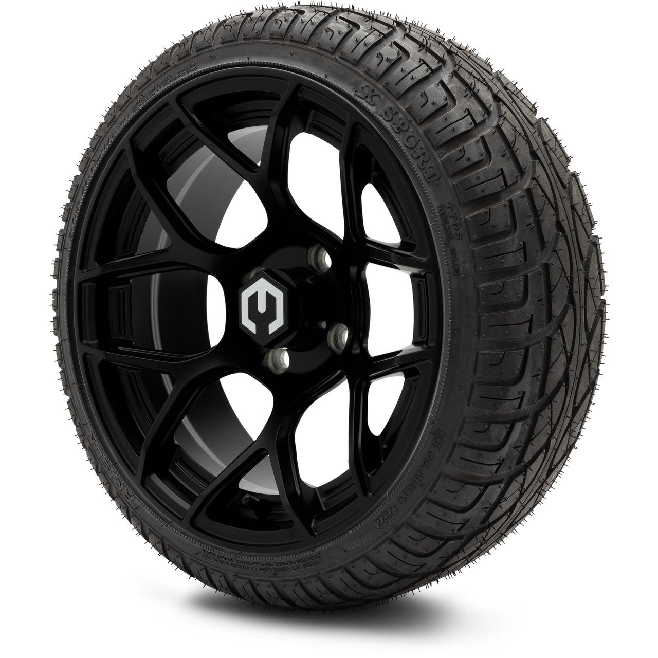 MODZ® 14" Renegade Matte Black - Low Profile Tires and Wheels Combo