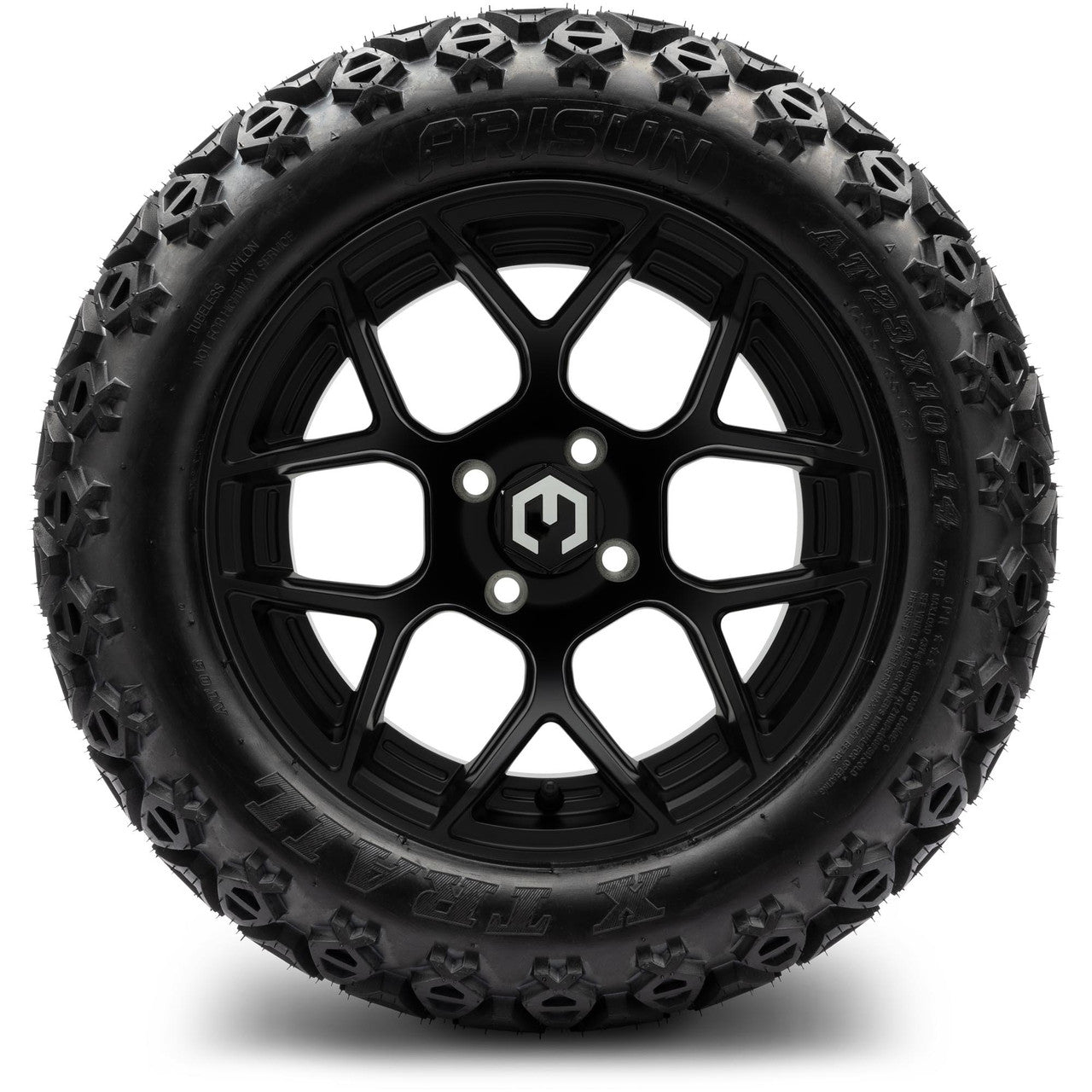 MODZ® 14" Renegade Matte Black - Lifted Tires and Wheels Combo