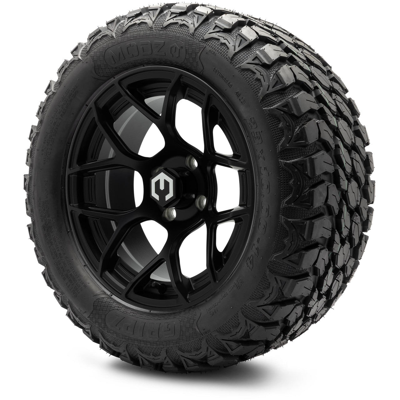 MODZ® 14" Renegade Matte Black - Lifted Tires and Wheels Combo
