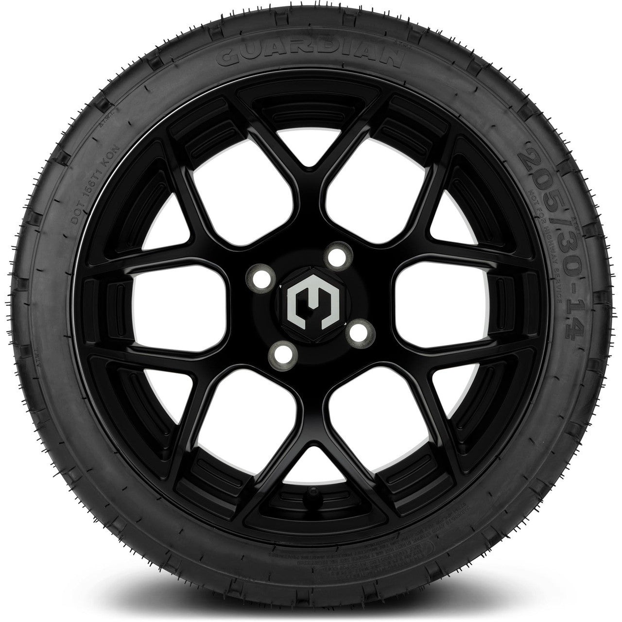 MODZ® 14" Renegade Matte Black - Low Profile Tires and Wheels Combo