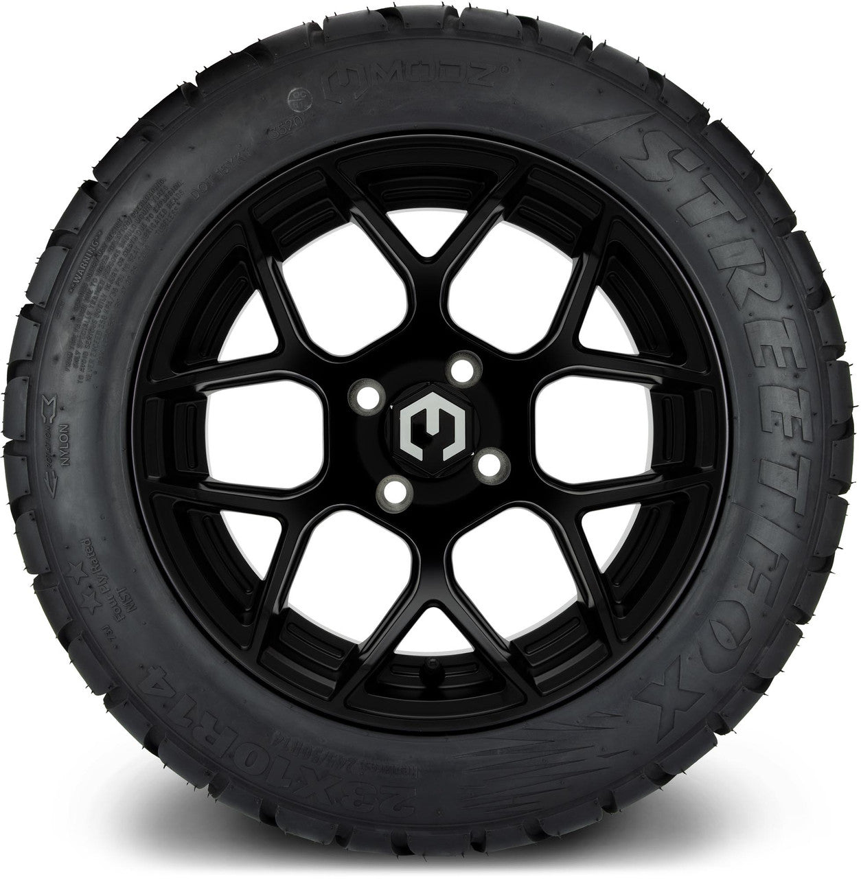 MODZ® 14" Renegade Matte Black - Lifted Tires and Wheels Combo