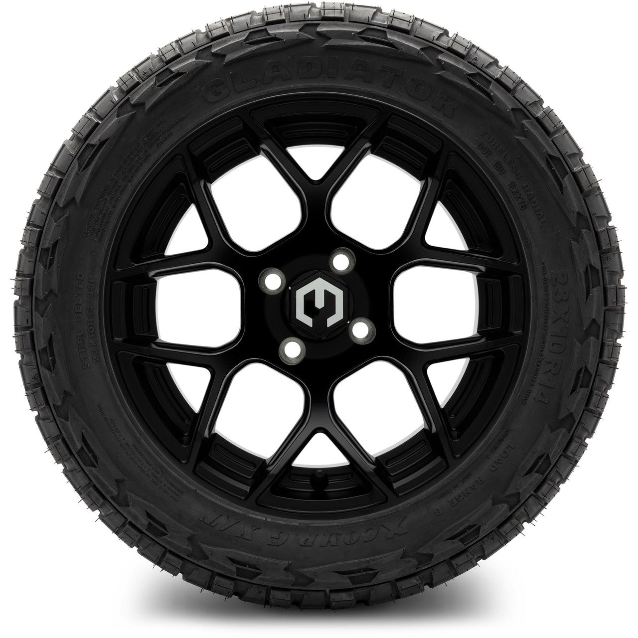 MODZ® 14" Renegade Matte Black - Lifted Tires and Wheels Combo