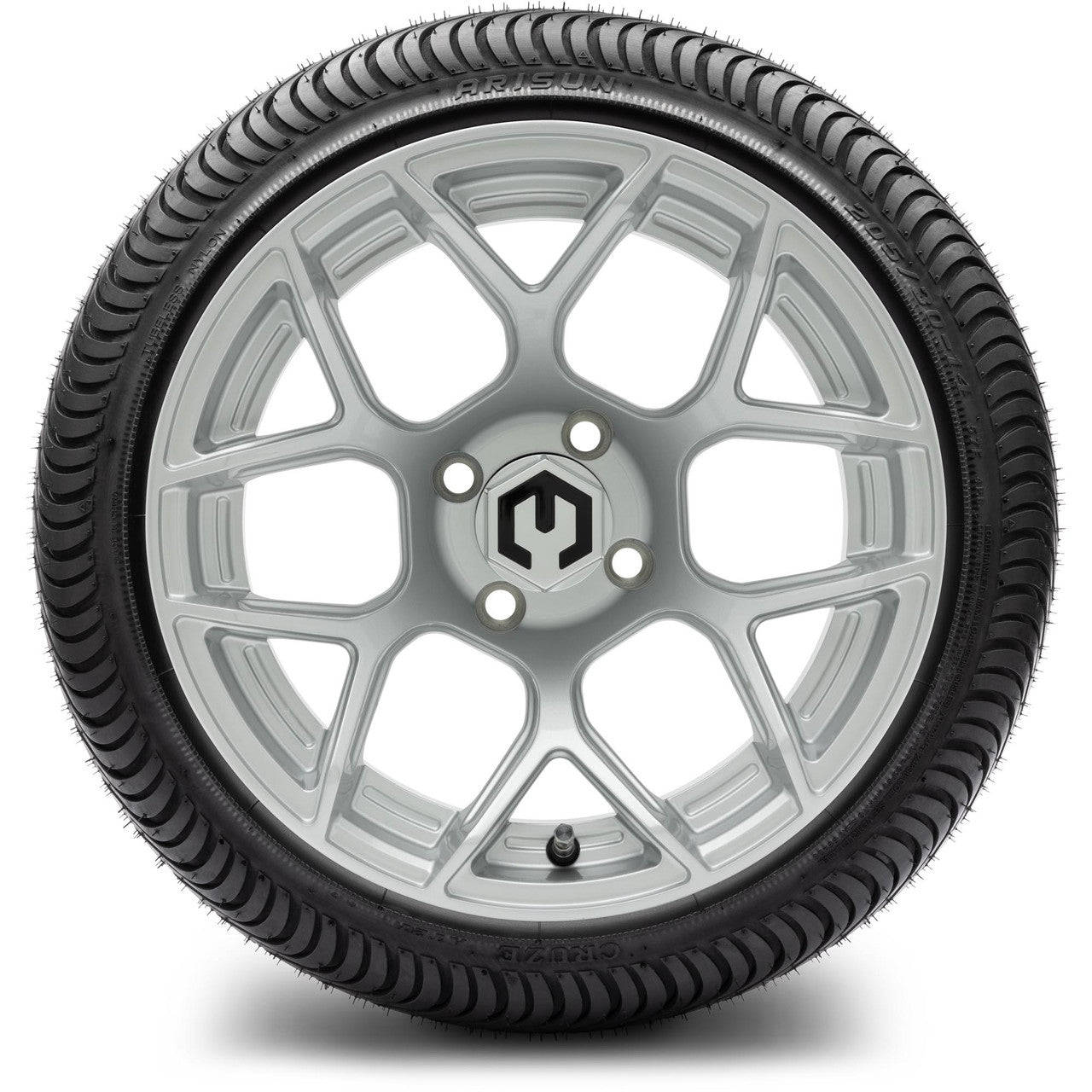 MODZ® 14" Renegade Silver - Low Profile Tires and Wheels Combo