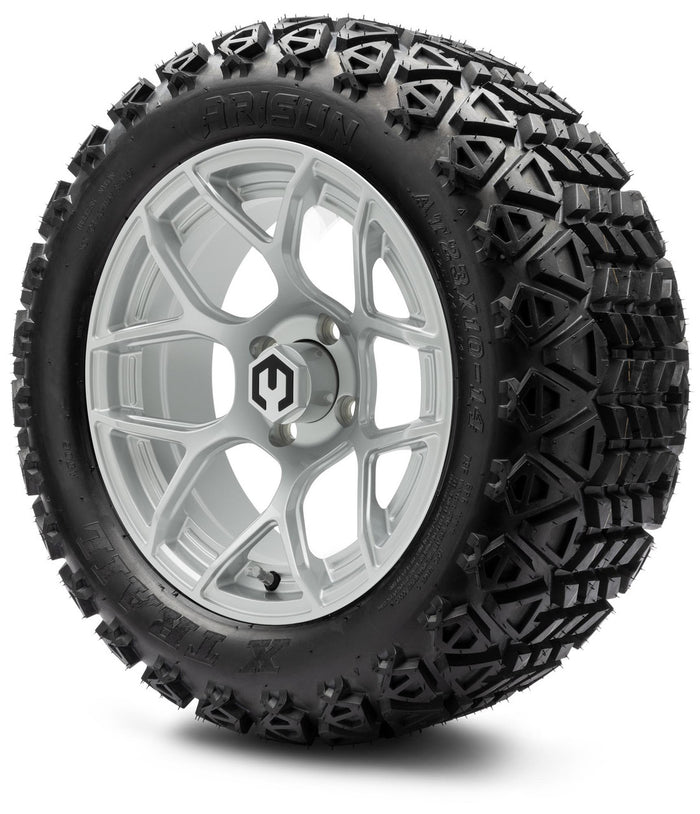 MODZ® 14" Renegade Silver - Lifted Tires and Wheels Combo
