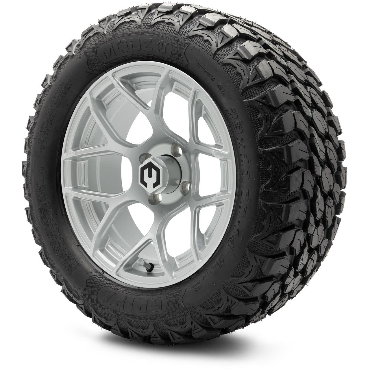 MODZ® 14" Renegade Silver - Lifted Tires and Wheels Combo