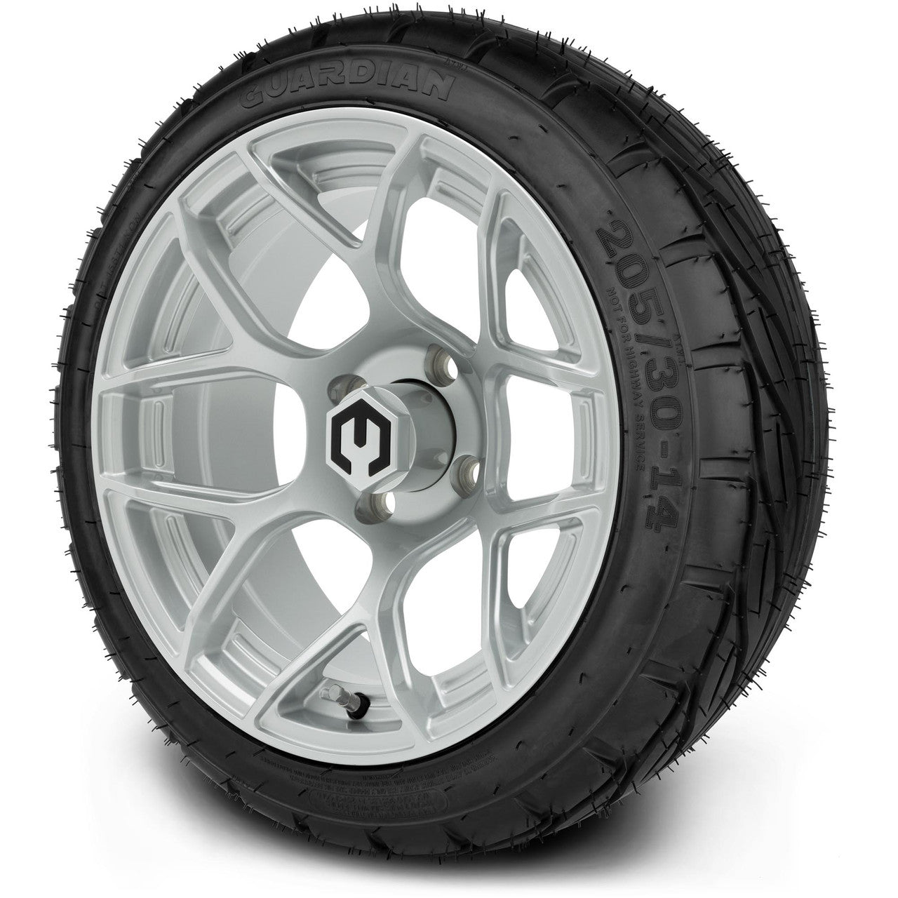 MODZ® 14" Renegade Silver - Low Profile Tires and Wheels Combo