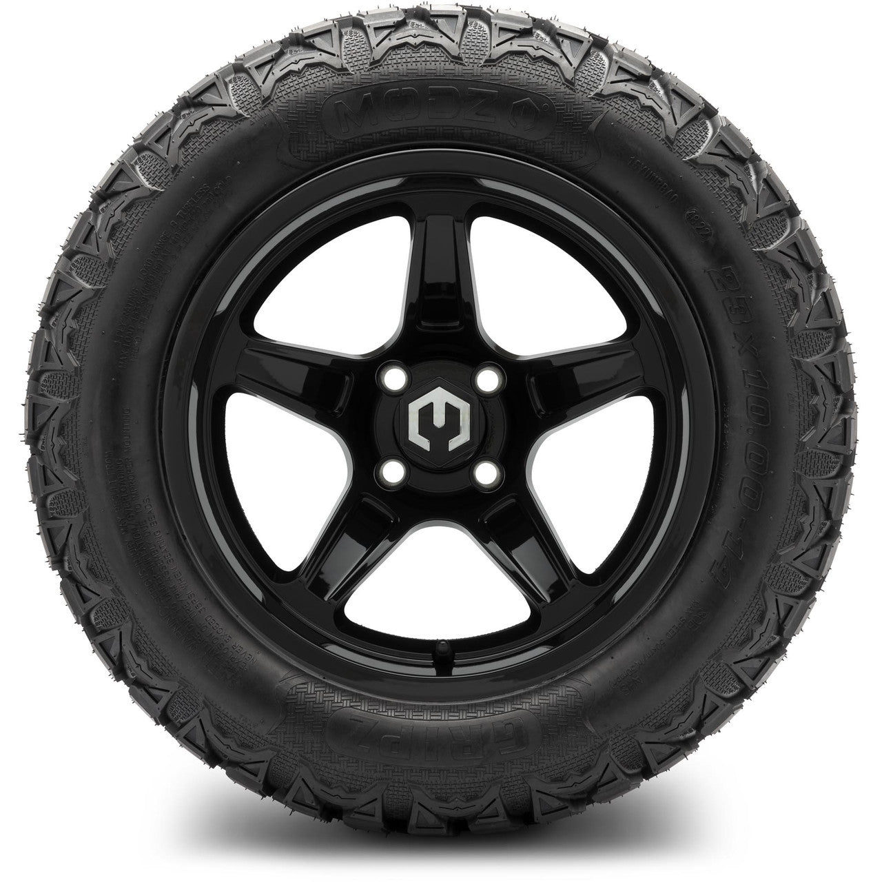 MODZ® 14" Drift Glossy Black - Lifted Tires and Wheels Combo