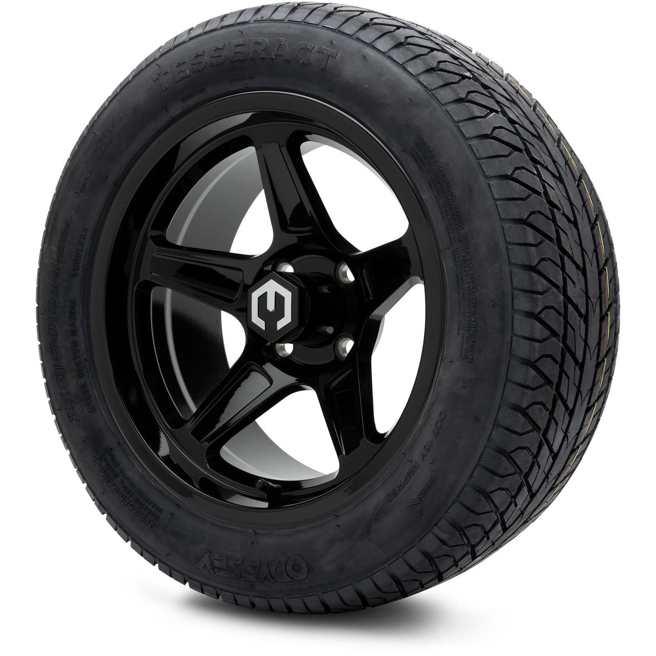 MODZ® 14" Drift Glossy Black - Lifted Tires and Wheels Combo