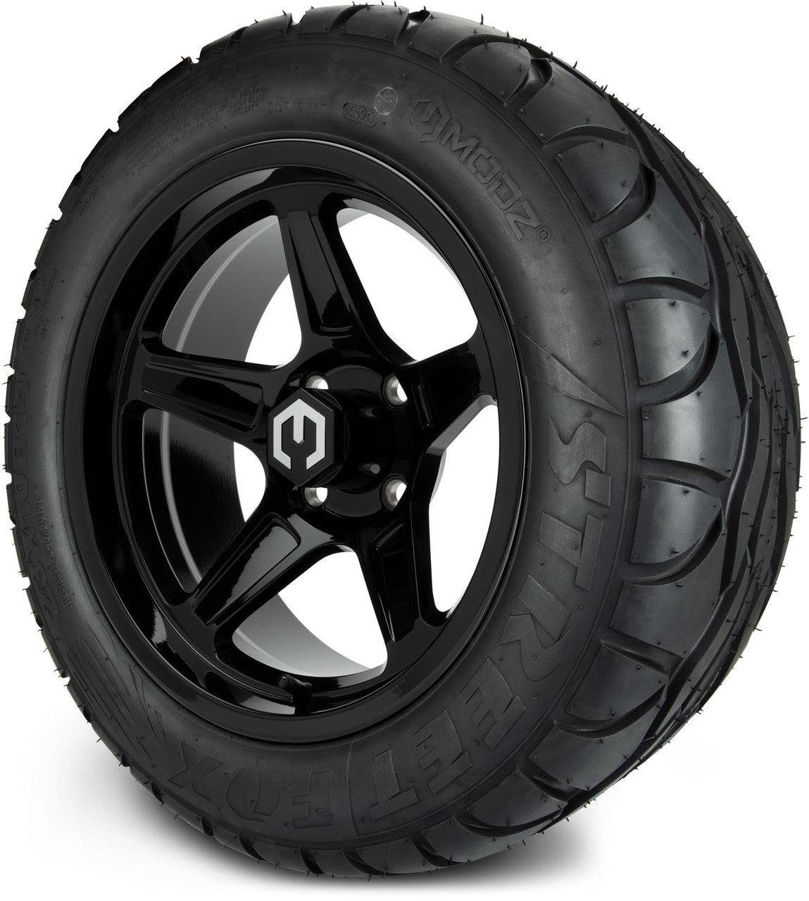 MODZ® 14" Drift Glossy Black - Lifted Tires and Wheels Combo