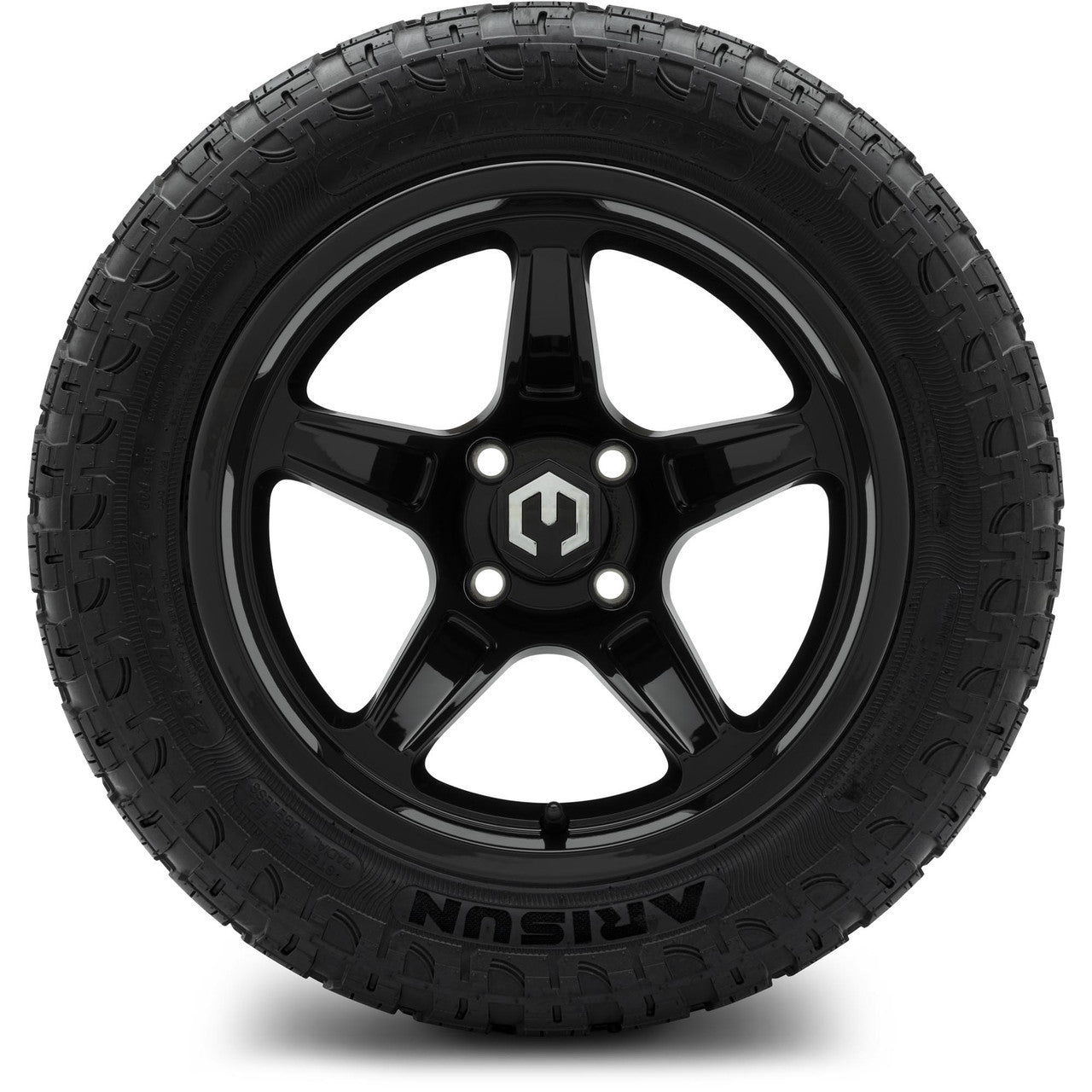 MODZ® 14" Drift Glossy Black - Lifted Tires and Wheels Combo