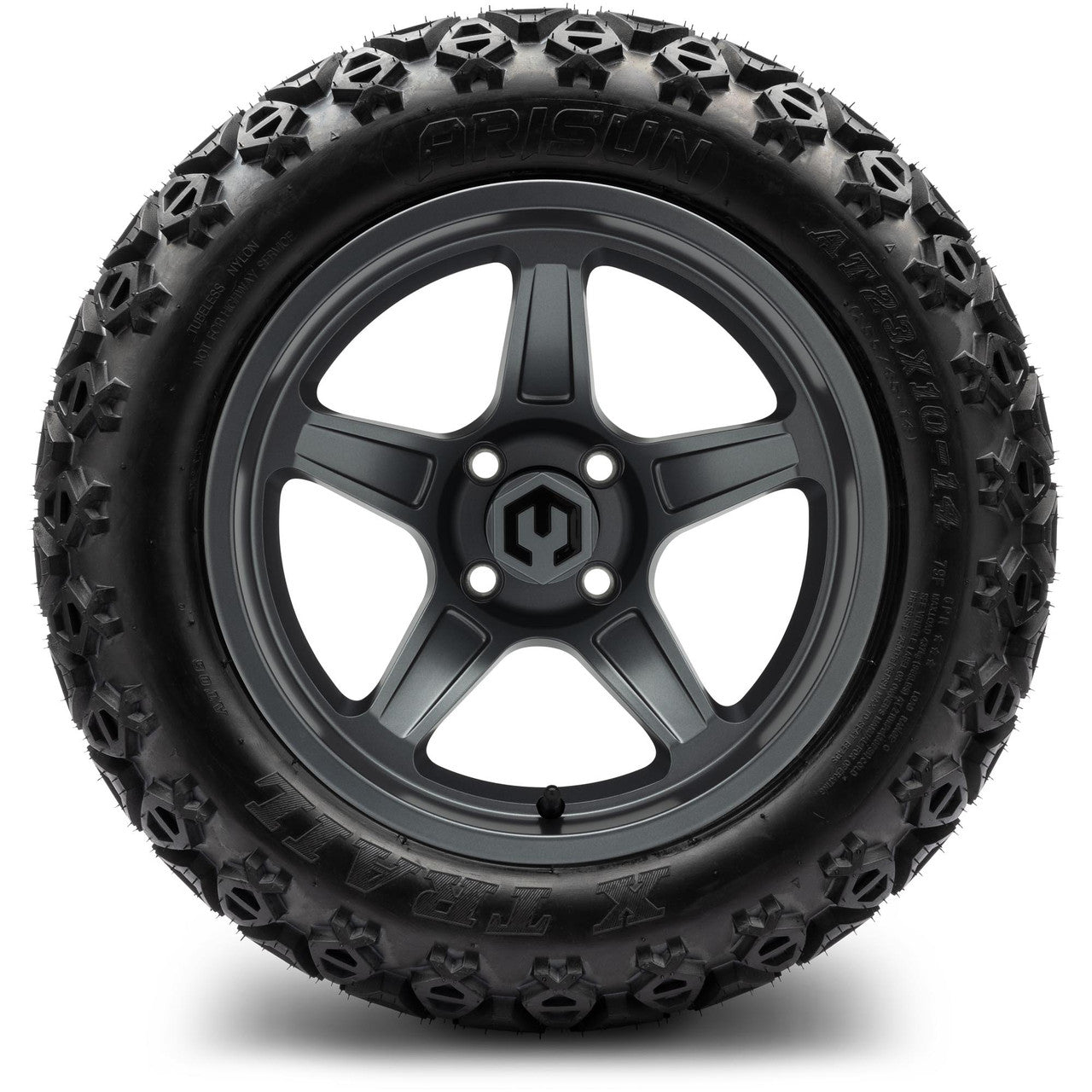 MODZ® 14" Drift Gunmetal - Lifted Tires and Wheels Combo