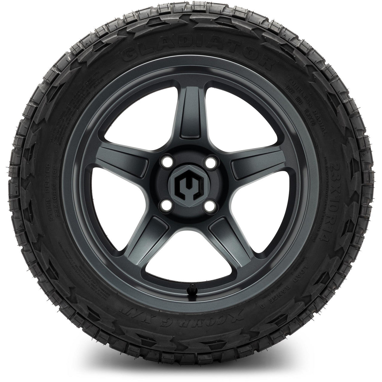 MODZ® 14" Drift Gunmetal - Lifted Tires and Wheels Combo