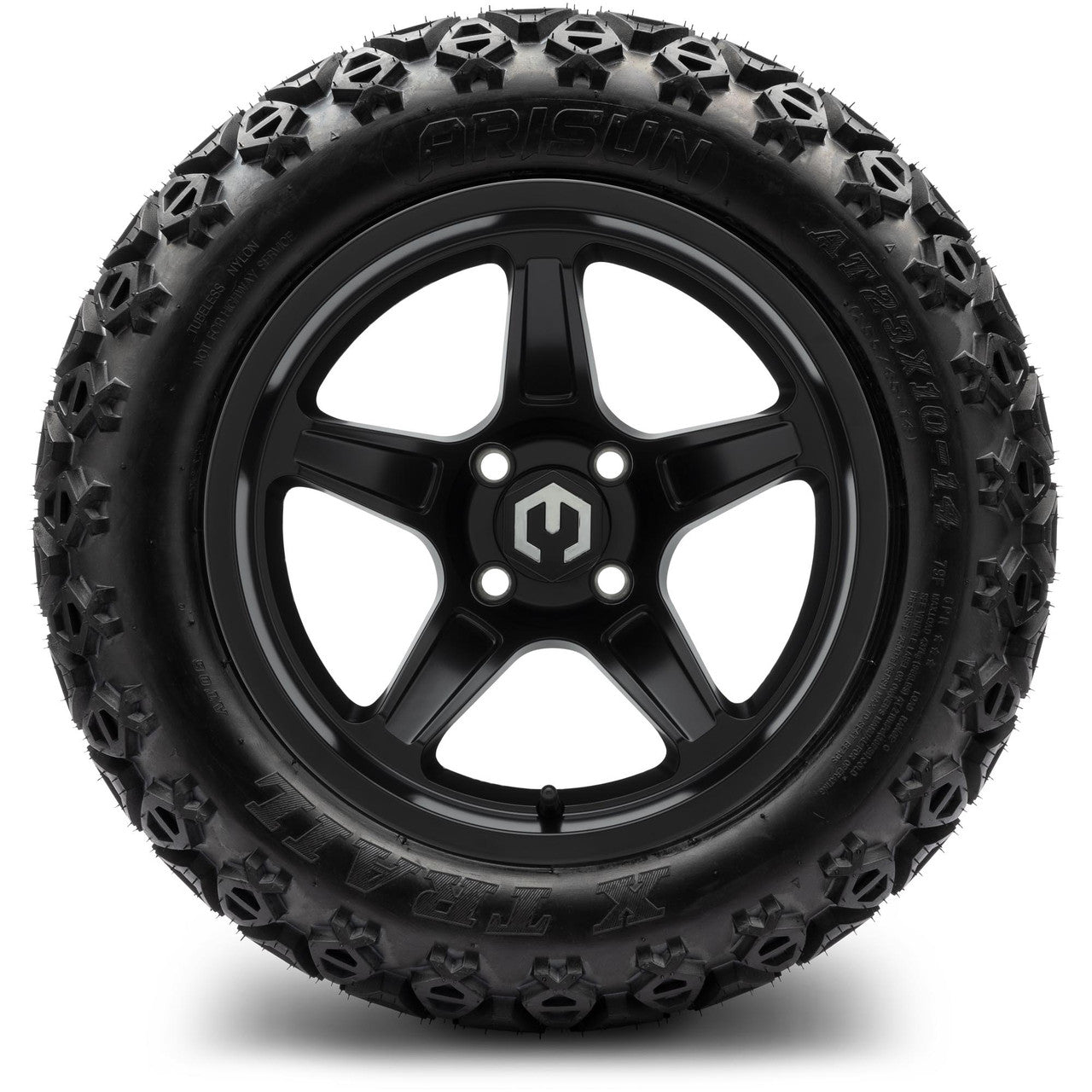 MODZ® 14" Drift Matte Black - Lifted Tires and Wheels Combo