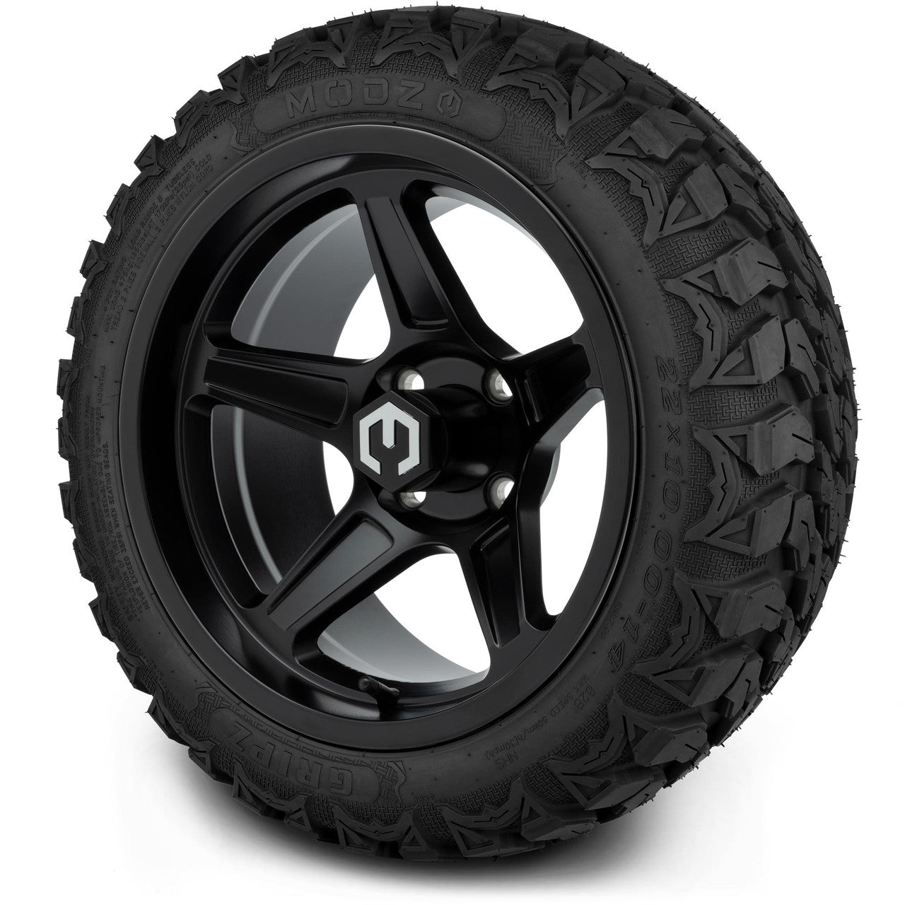 MODZ® 14" Drift Matte Black - Lifted Tires and Wheels Combo