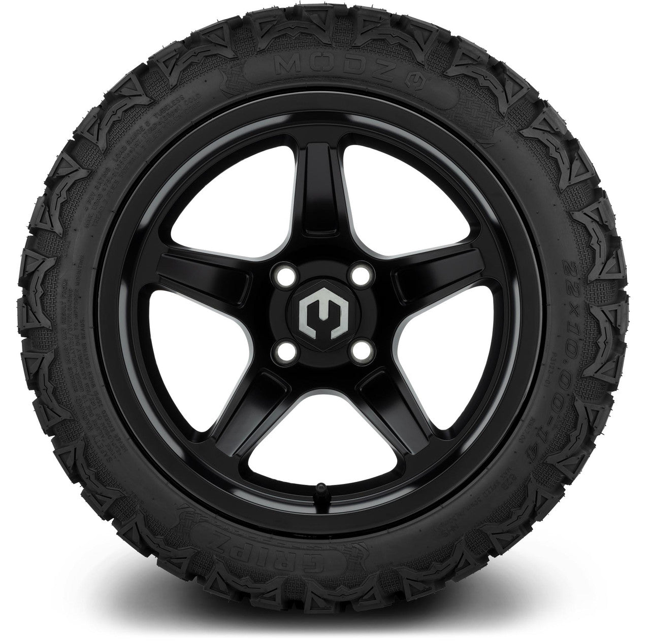 MODZ® 14" Drift Matte Black - Lifted Tires and Wheels Combo