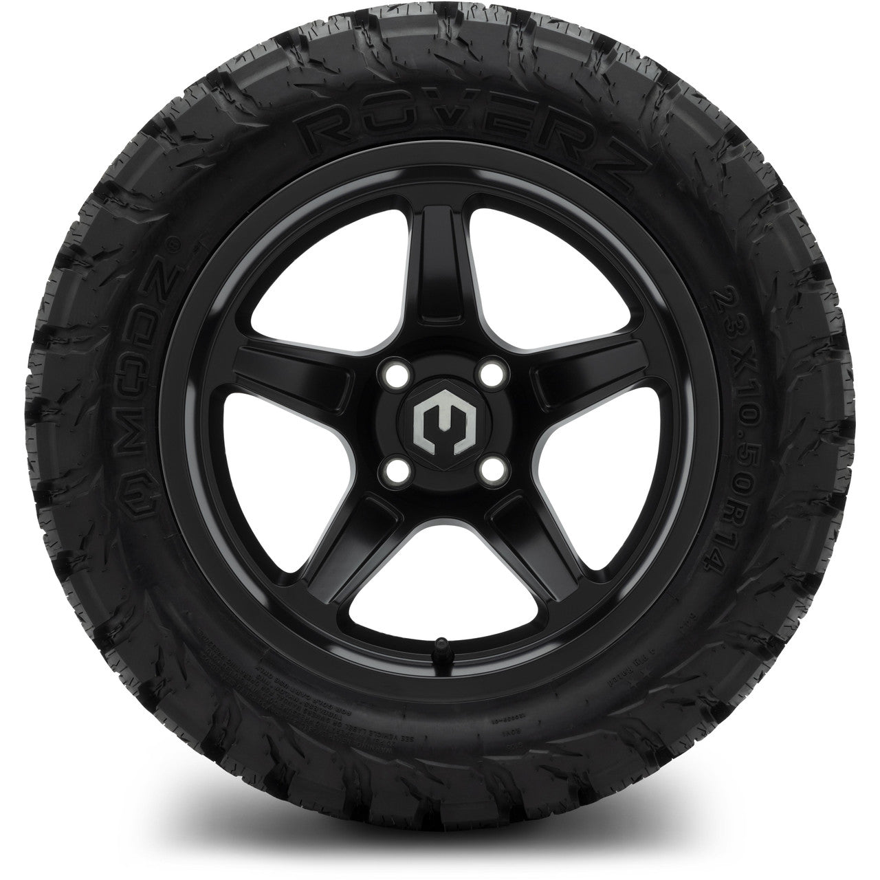 MODZ® 14" Drift Matte Black - Lifted Tires and Wheels Combo