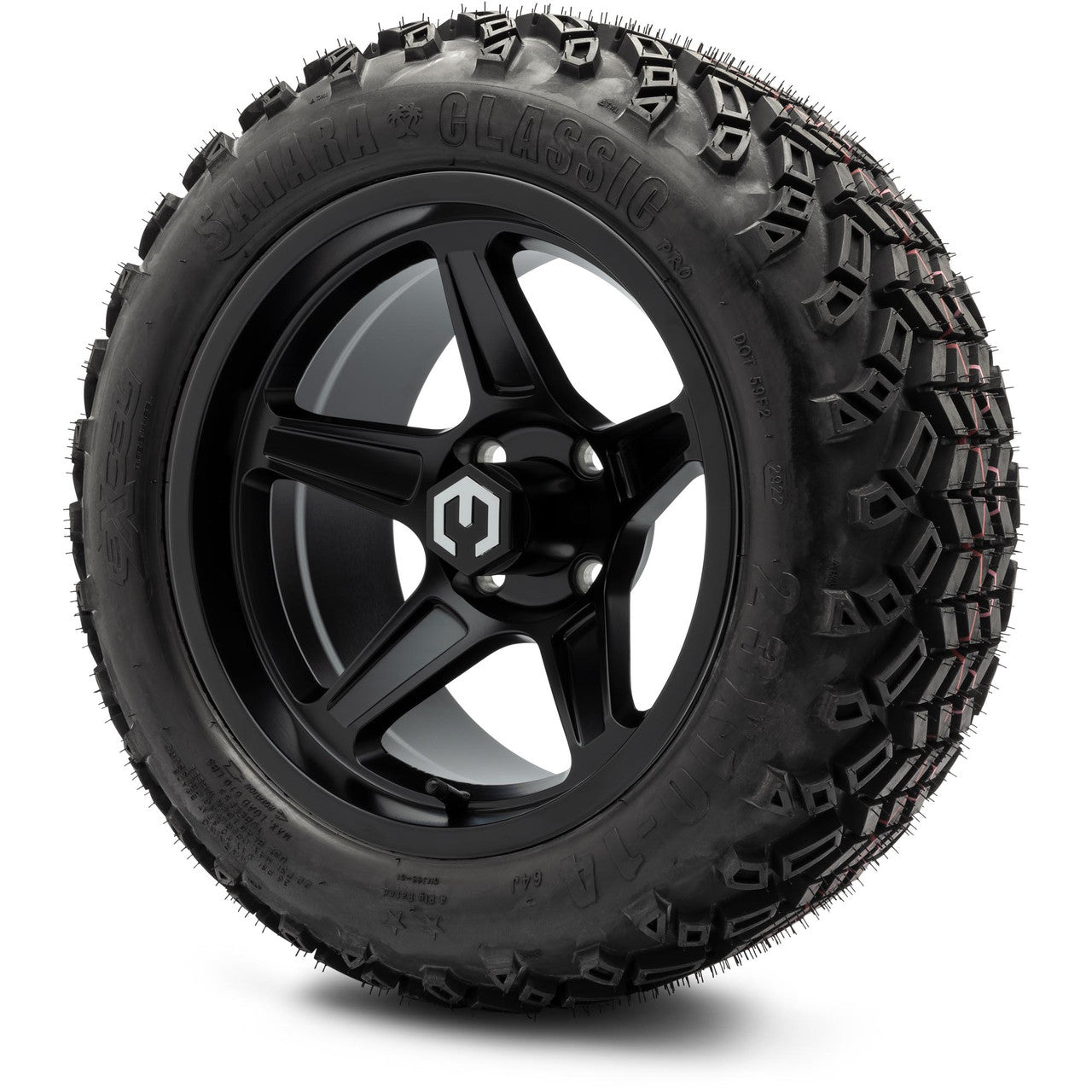 MODZ® 14" Drift Matte Black - Lifted Tires and Wheels Combo