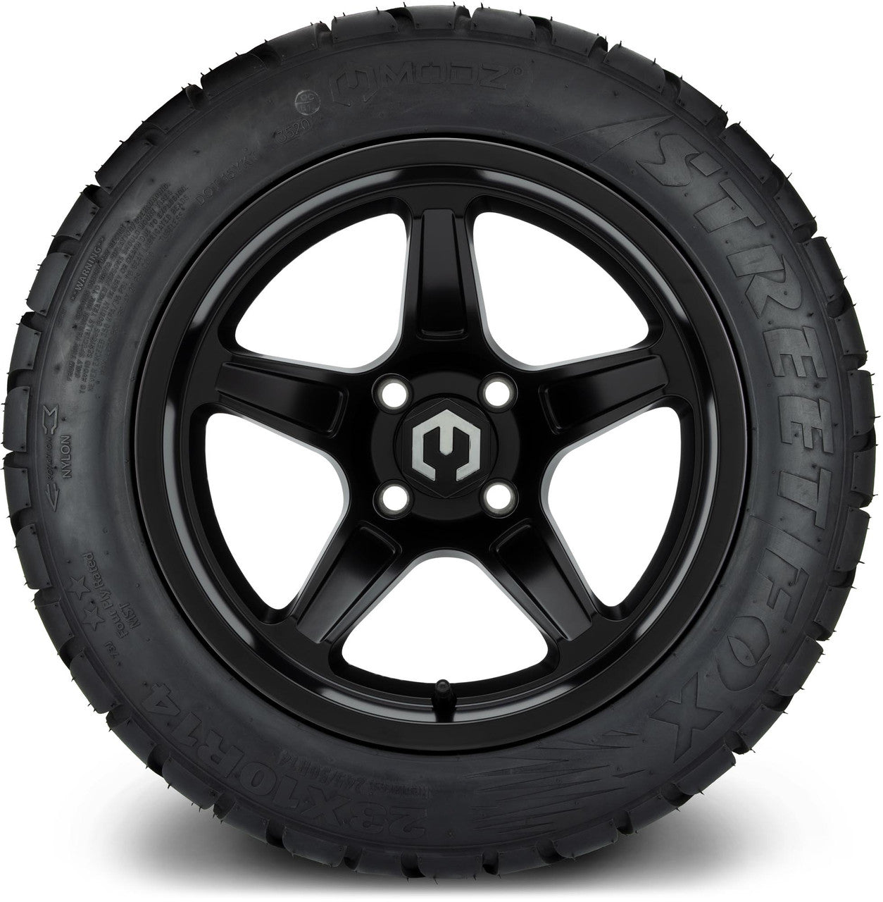 MODZ® 14" Drift Matte Black - Lifted Tires and Wheels Combo