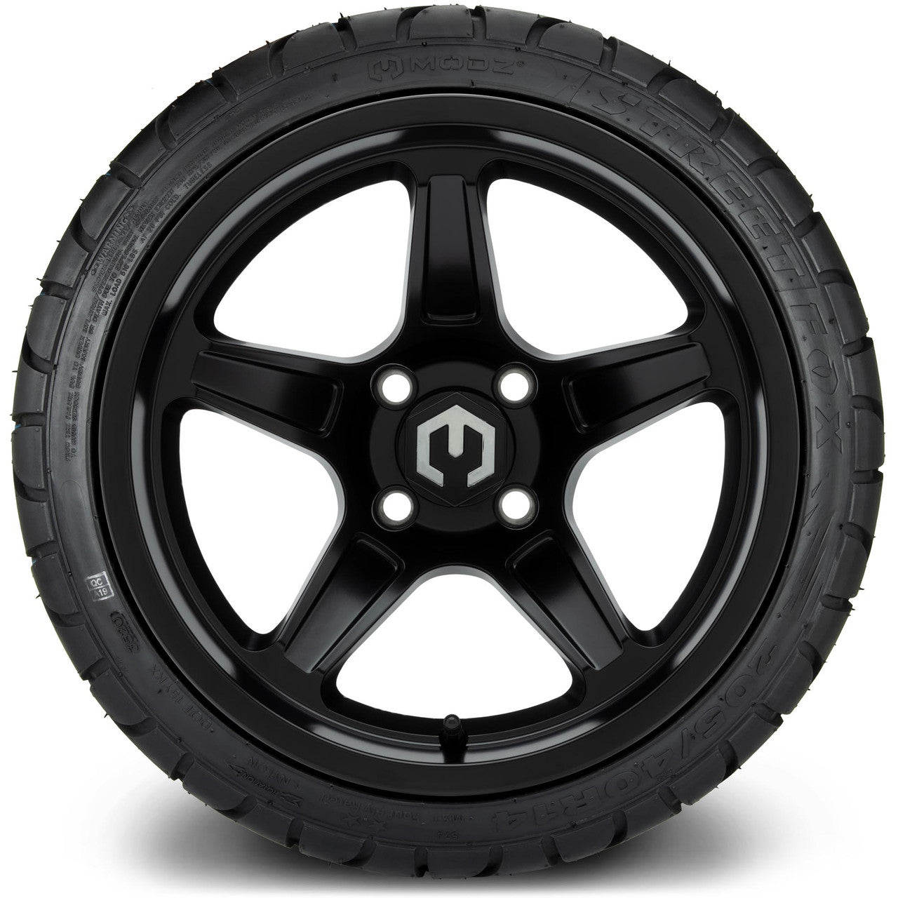 MODZ® 14" Drift Matte Black - Low Profile Tires and Wheels Combo