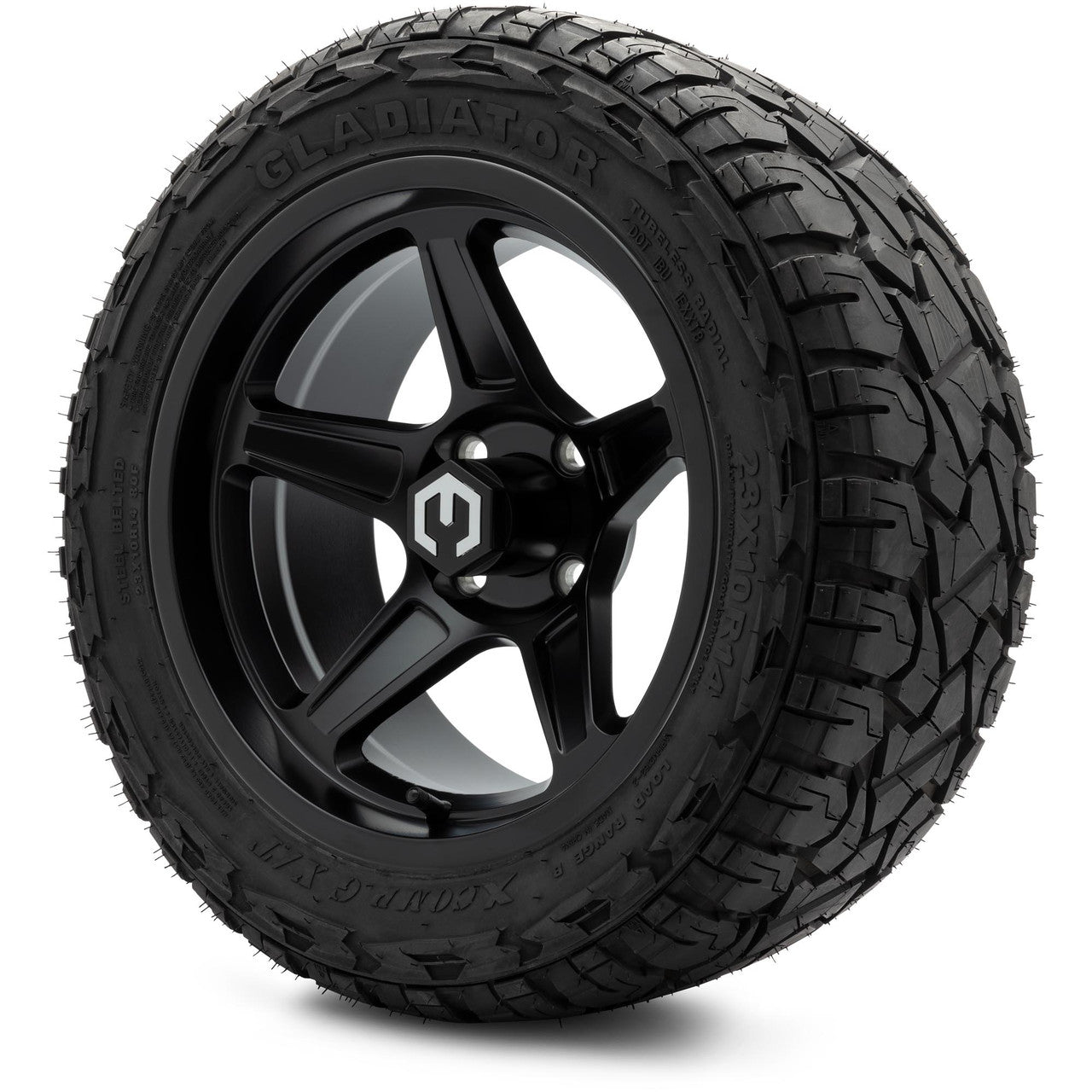 MODZ® 14" Drift Matte Black - Lifted Tires and Wheels Combo