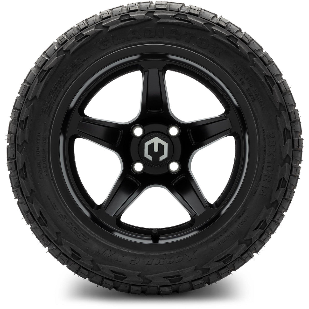 MODZ® 14" Drift Matte Black - Lifted Tires and Wheels Combo