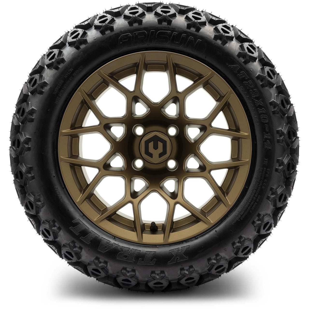 MODZ® 14" Blitz Matte Bronze - Lifted Tires and Wheels Combo