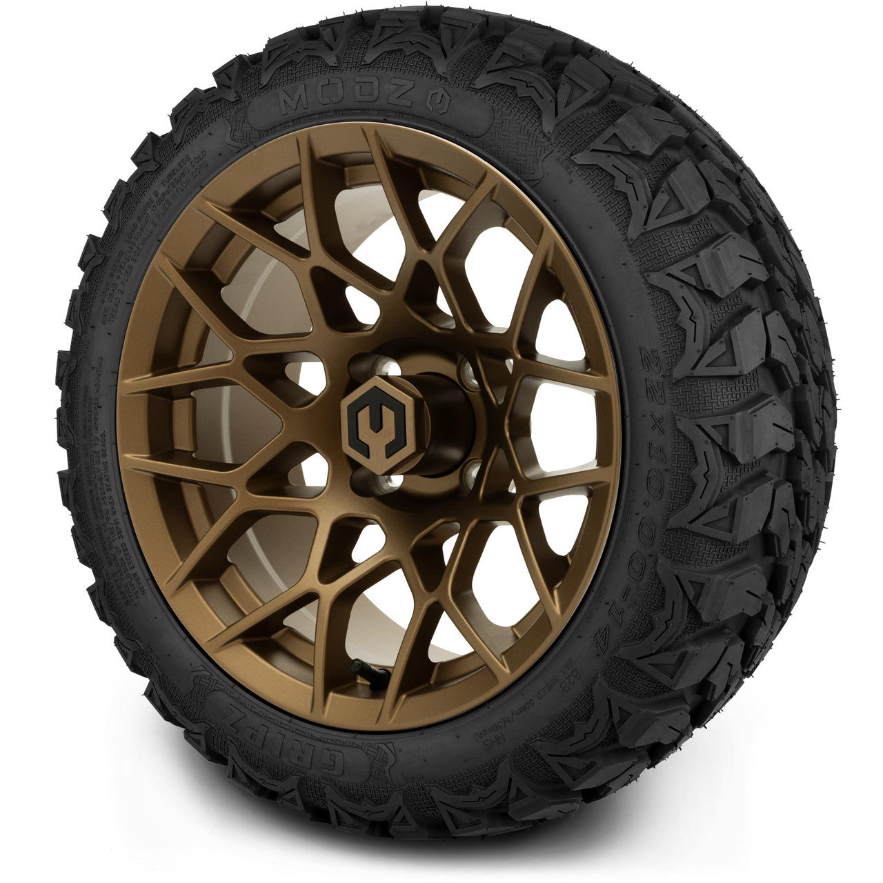 MODZ® 14" Blitz Matte Bronze - Lifted Tires and Wheels Combo