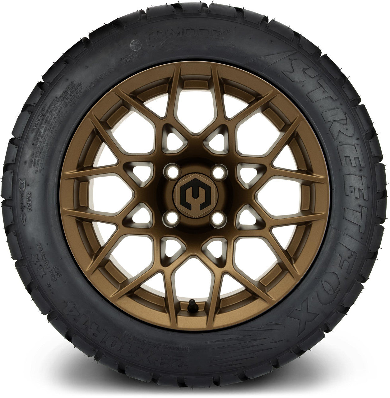 MODZ® 14" Blitz Matte Bronze - Lifted Tires and Wheels Combo