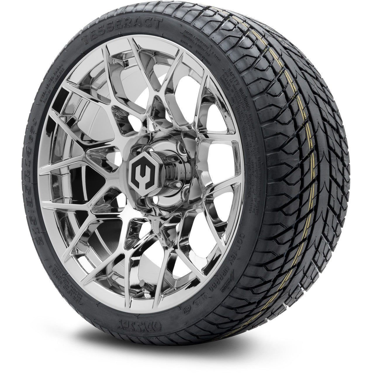 MODZ® 14" Blitz Chrome - LowPro Street Tire and Wheels Combo