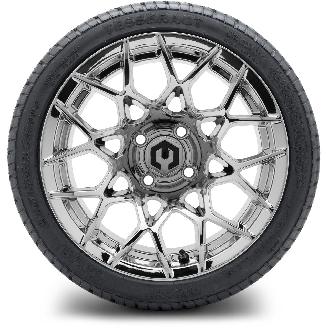 MODZ® 14" Blitz Chrome - LowPro Street Tire and Wheels Combo