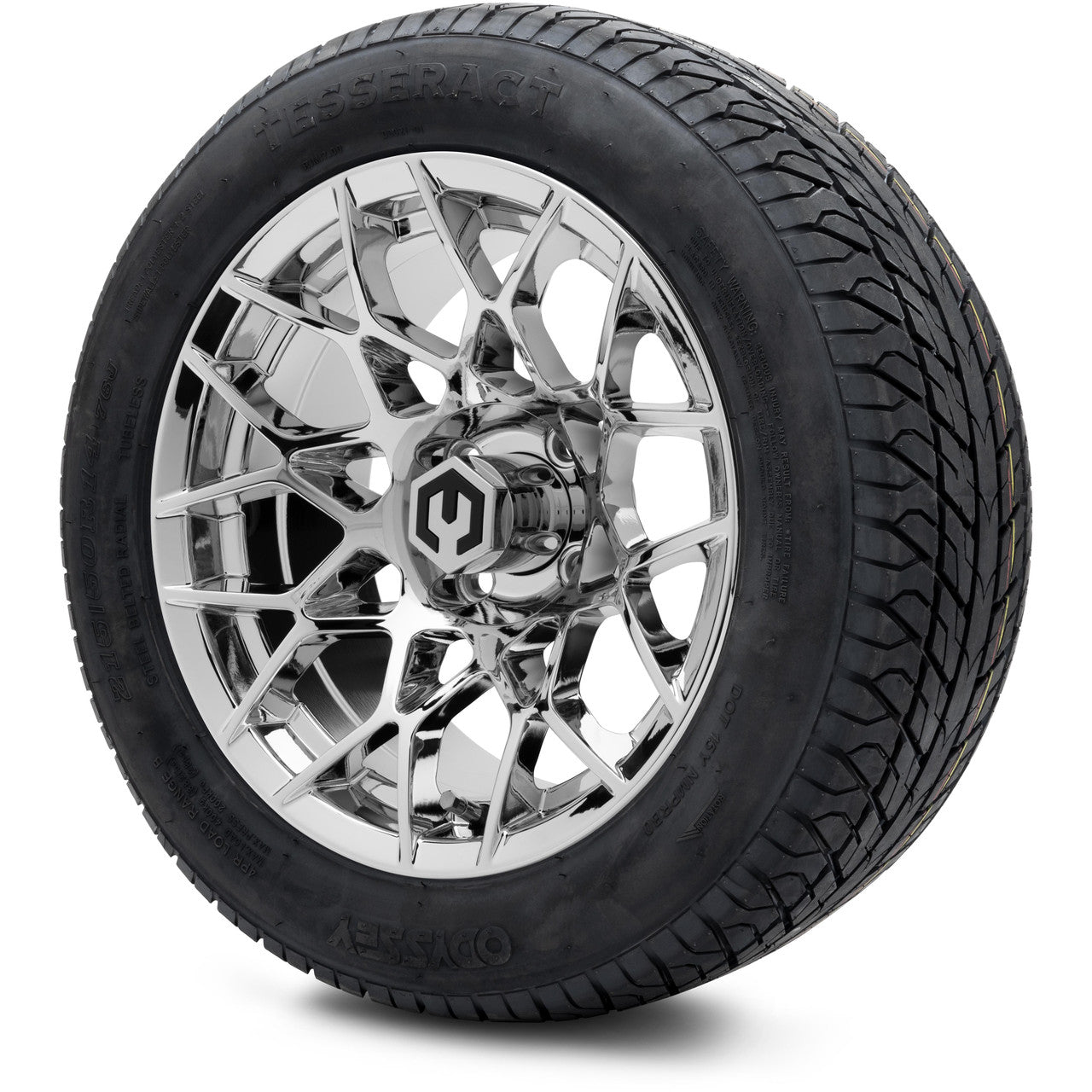 MODZ® 14" Blitz Chrome - Lifted Tires and Wheels Combo