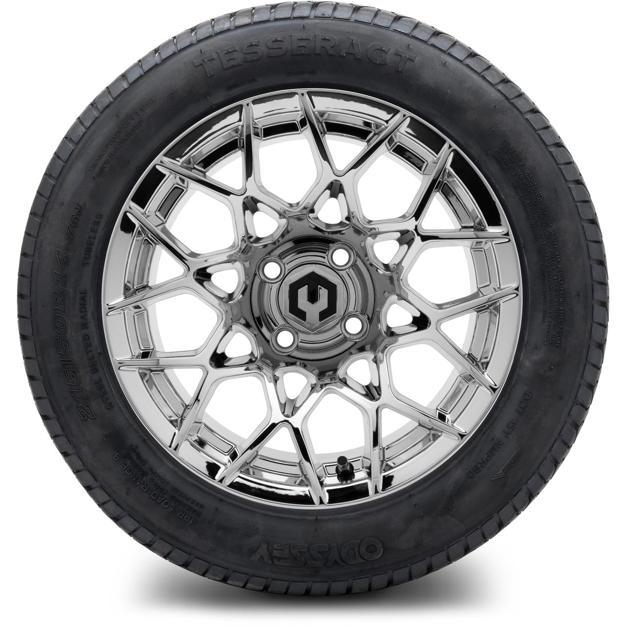 MODZ® 14" Blitz Chrome - Lifted Tires and Wheels Combo