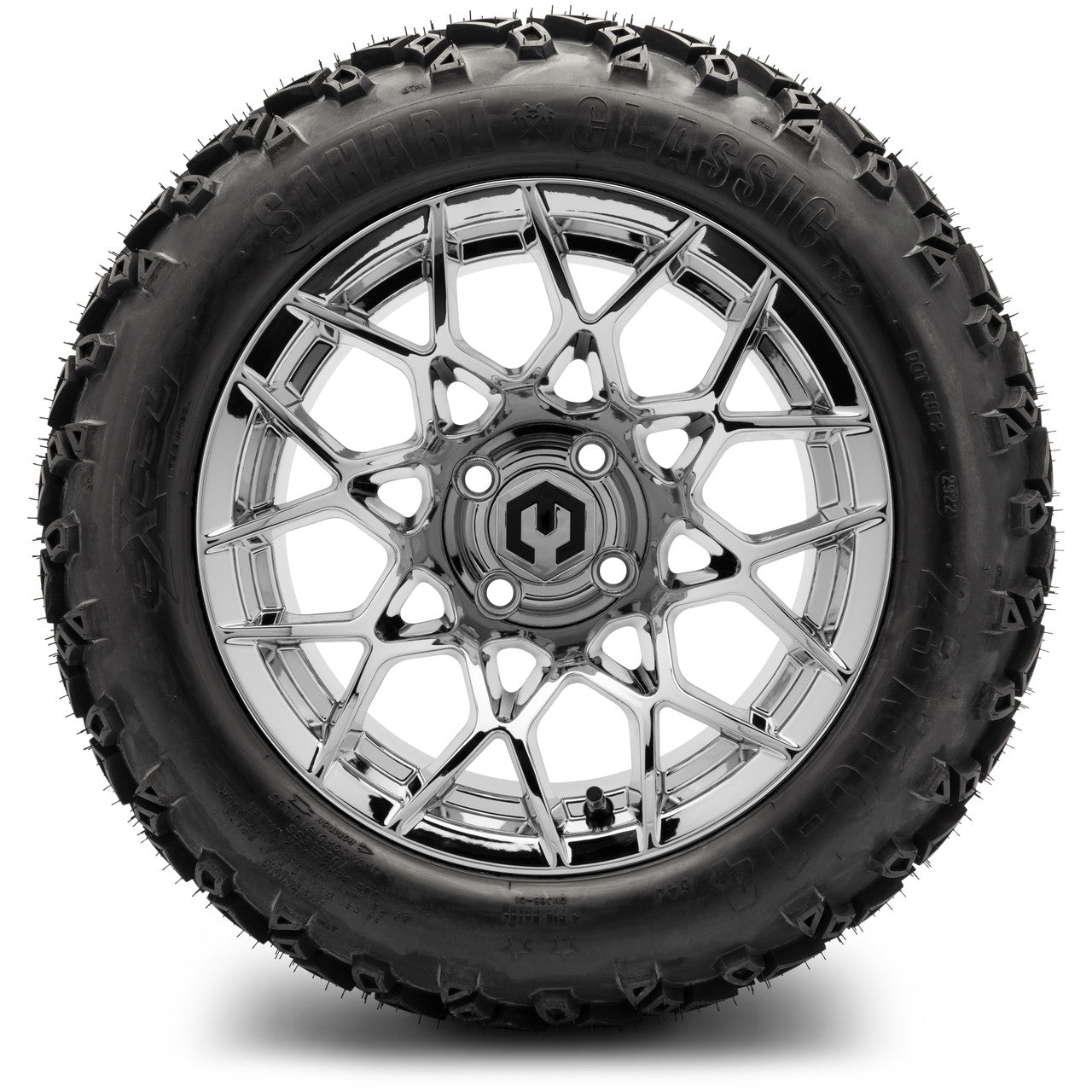 MODZ® 14" Blitz Chrome - Lifted Tires and Wheels Combo