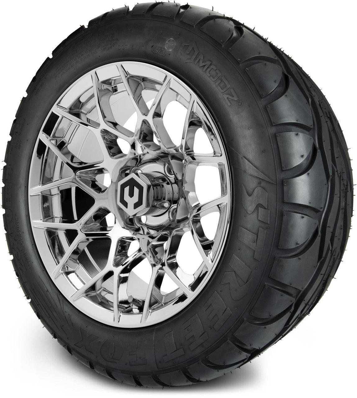 MODZ® 14" Blitz Chrome - Lifted Tires and Wheels Combo