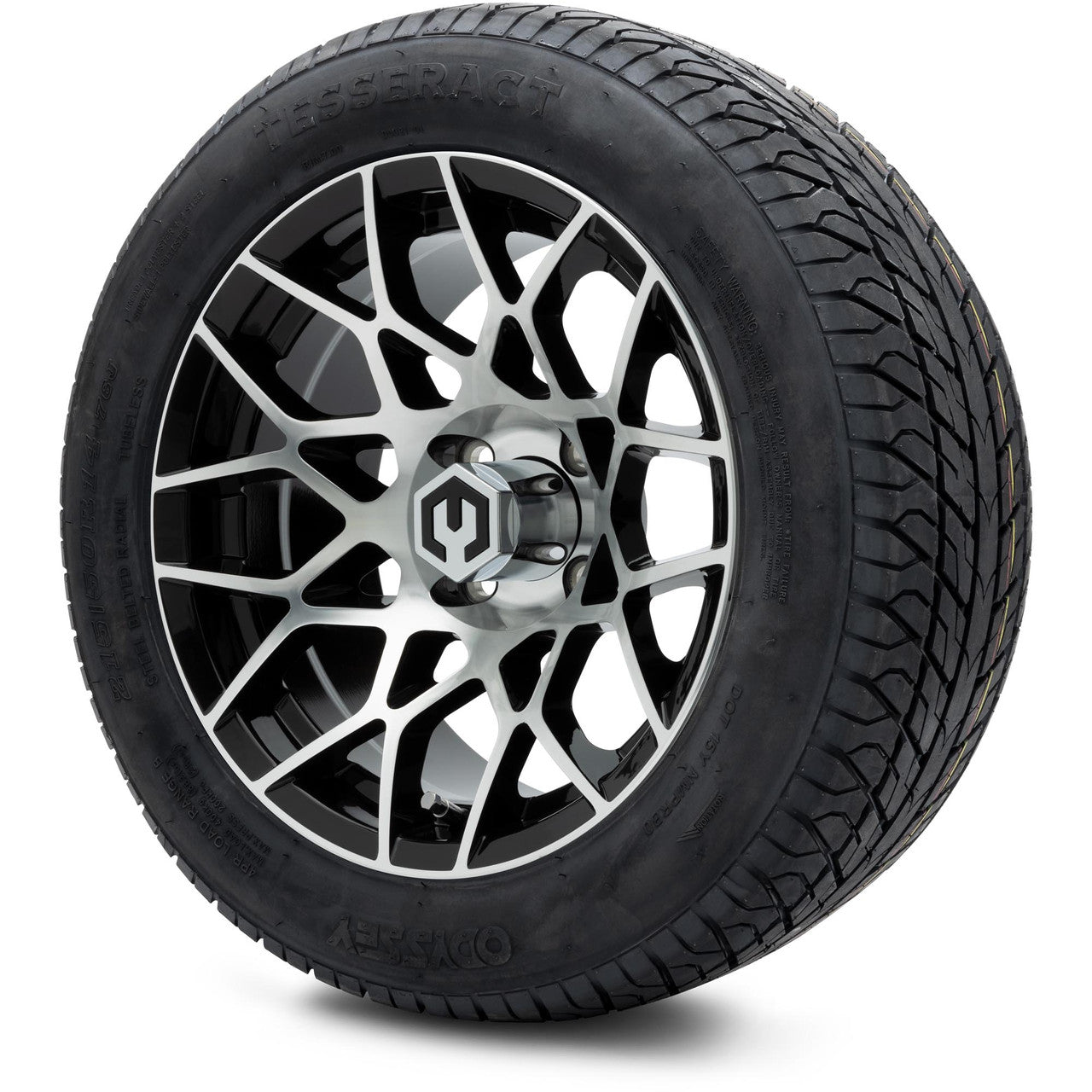 MODZ® 14" Blitz Machined Black Lifted Tire and Wheel Combo