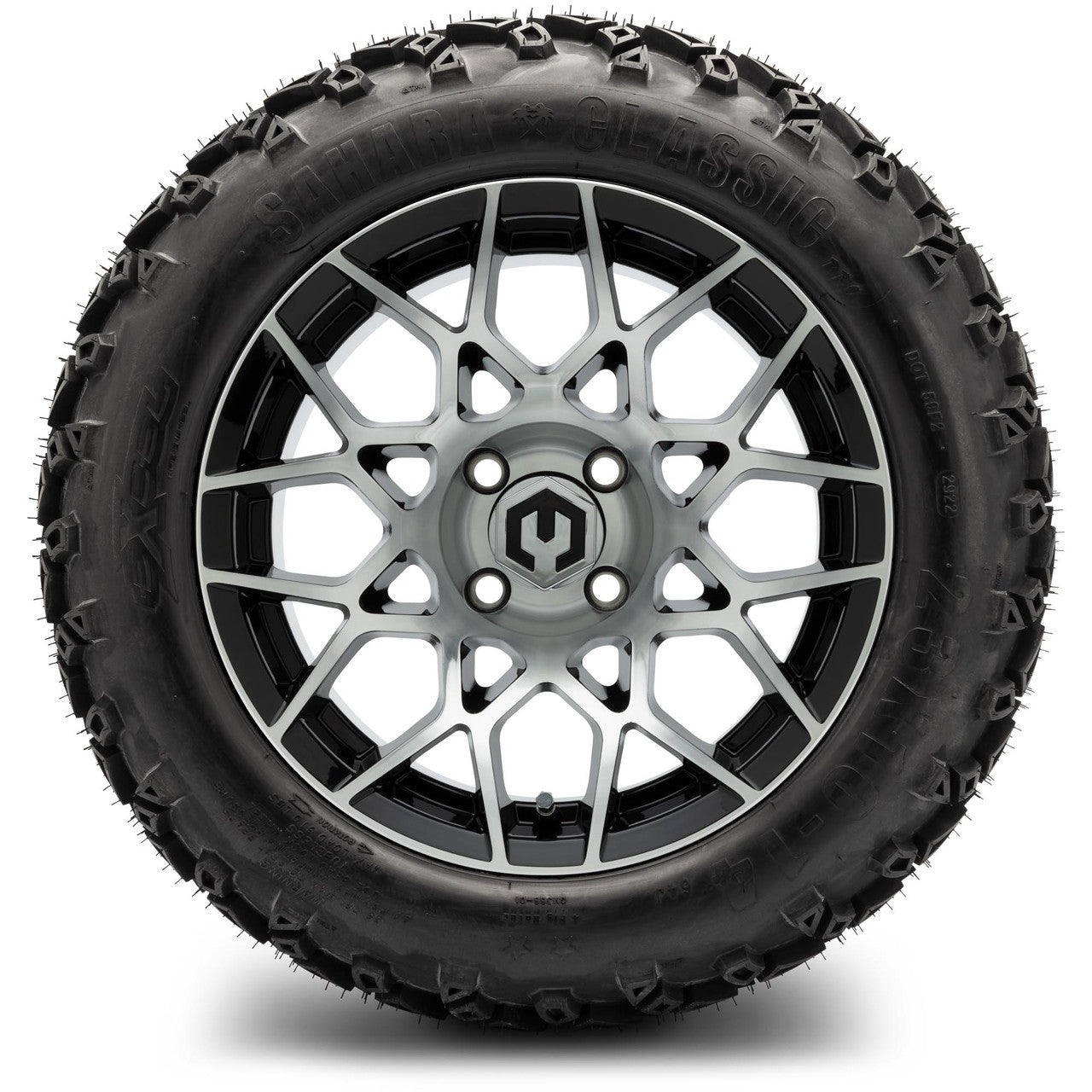 MODZ® 14" Blitz Machined Black Lifted Tire and Wheel Combo