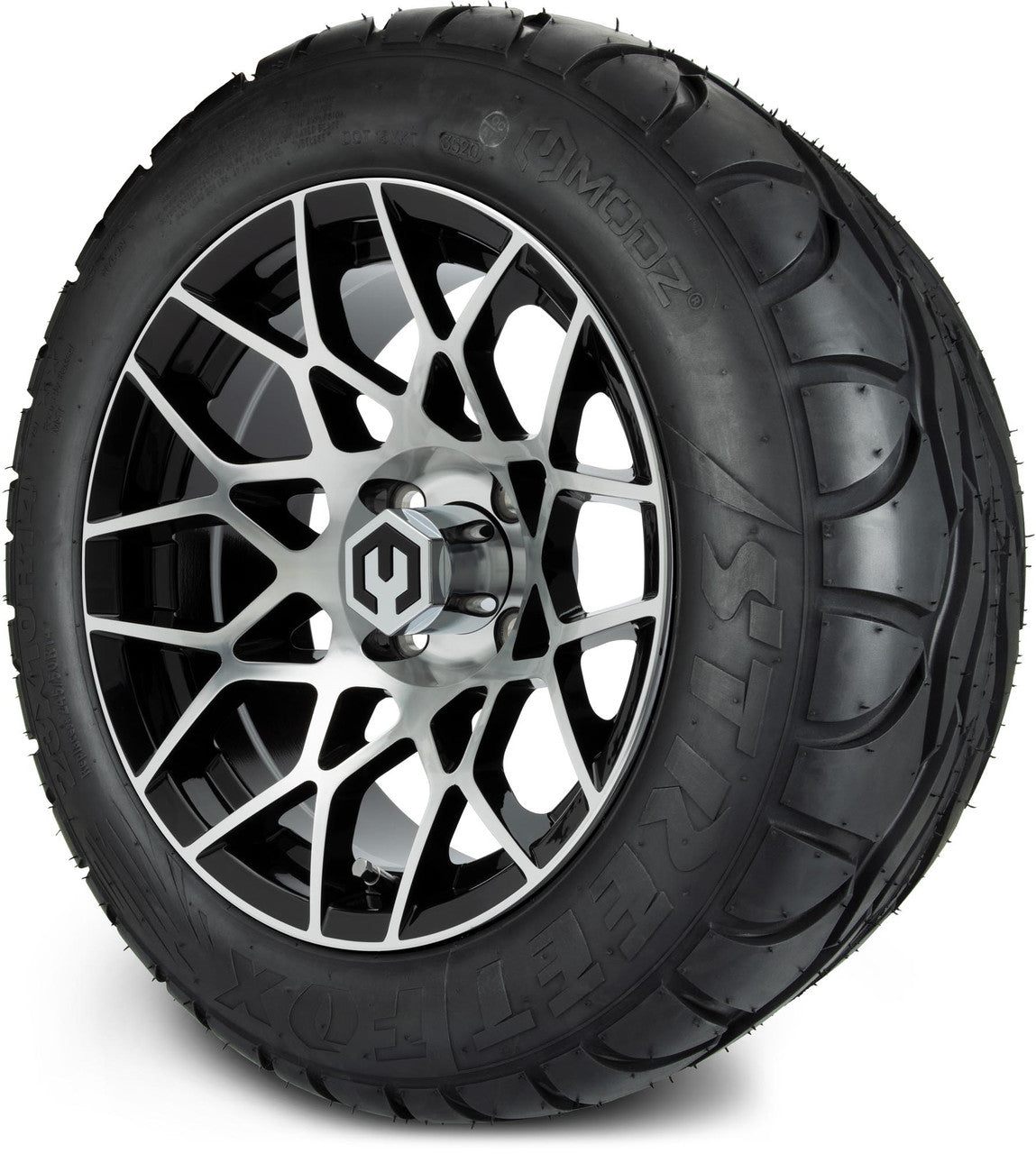 MODZ® 14" Blitz Machined Black Lifted Tire and Wheel Combo
