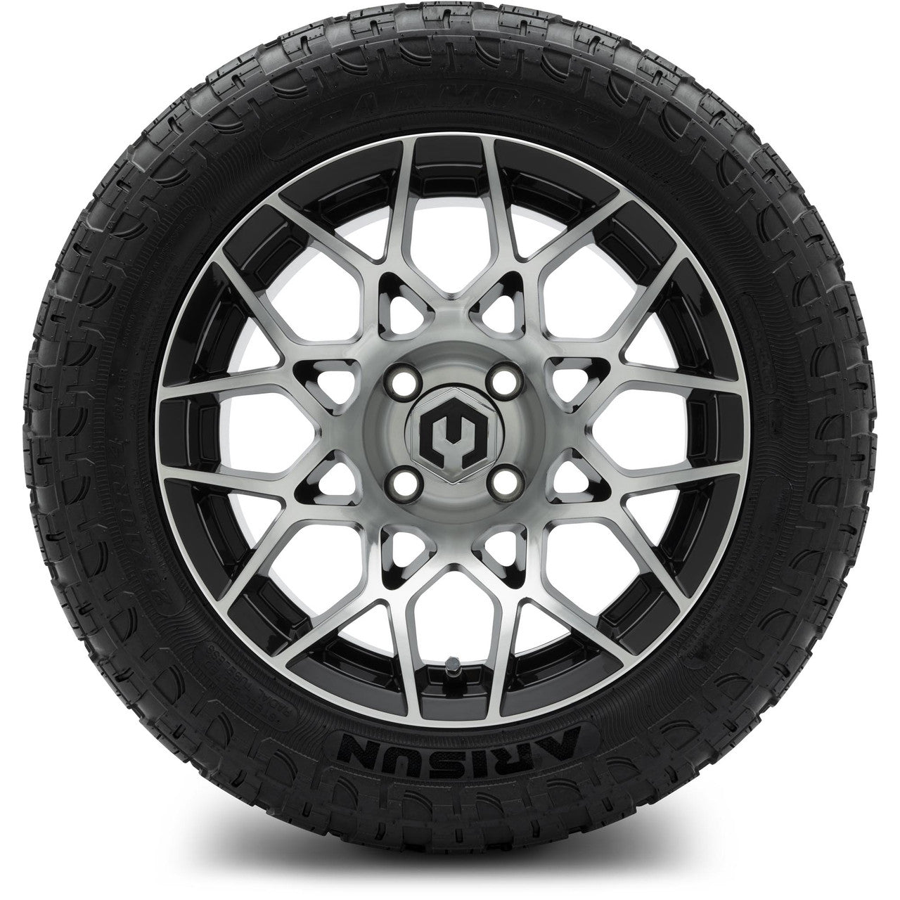 MODZ® 14" Blitz Machined Black Lifted Tire and Wheel Combo