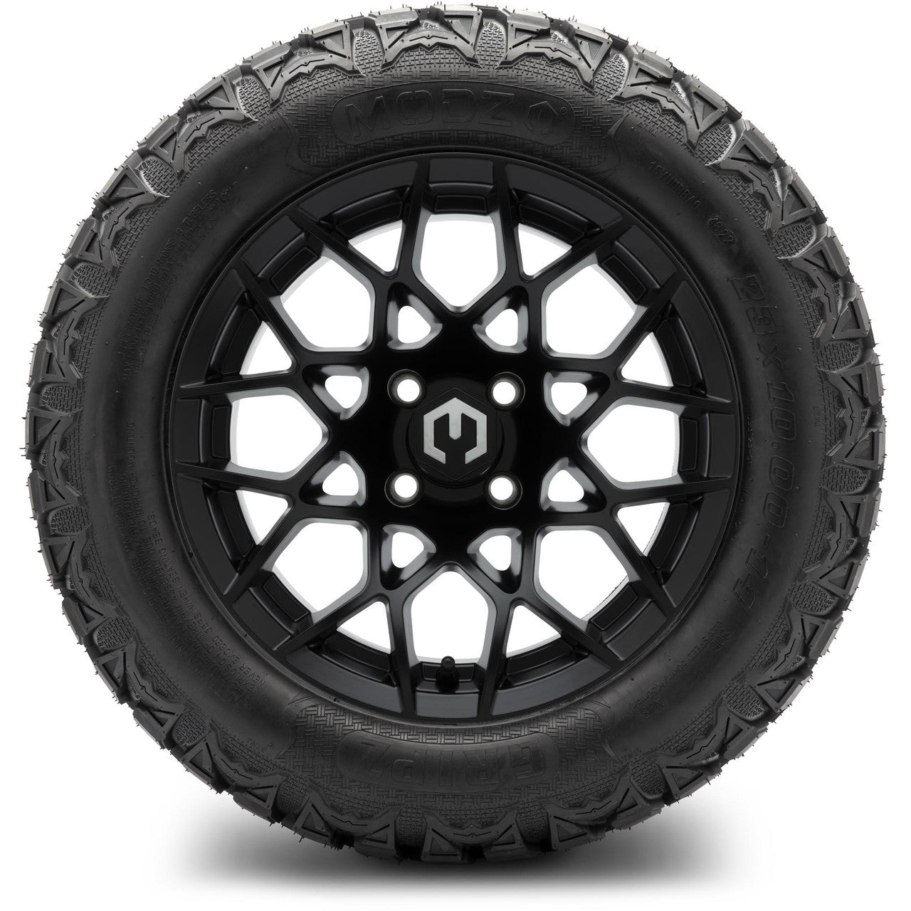 MODZ® 14" Blitz Matte Black - Lifted Tires and Wheels Combo