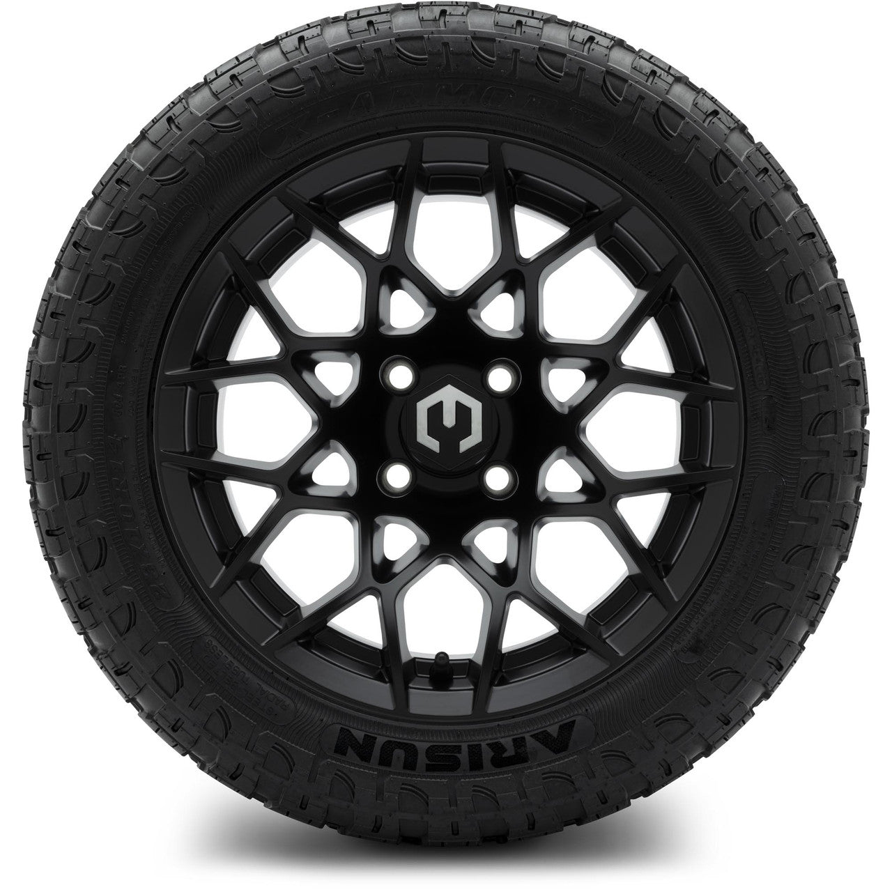 MODZ® 14" Blitz Matte Black - Lifted Tires and Wheels Combo