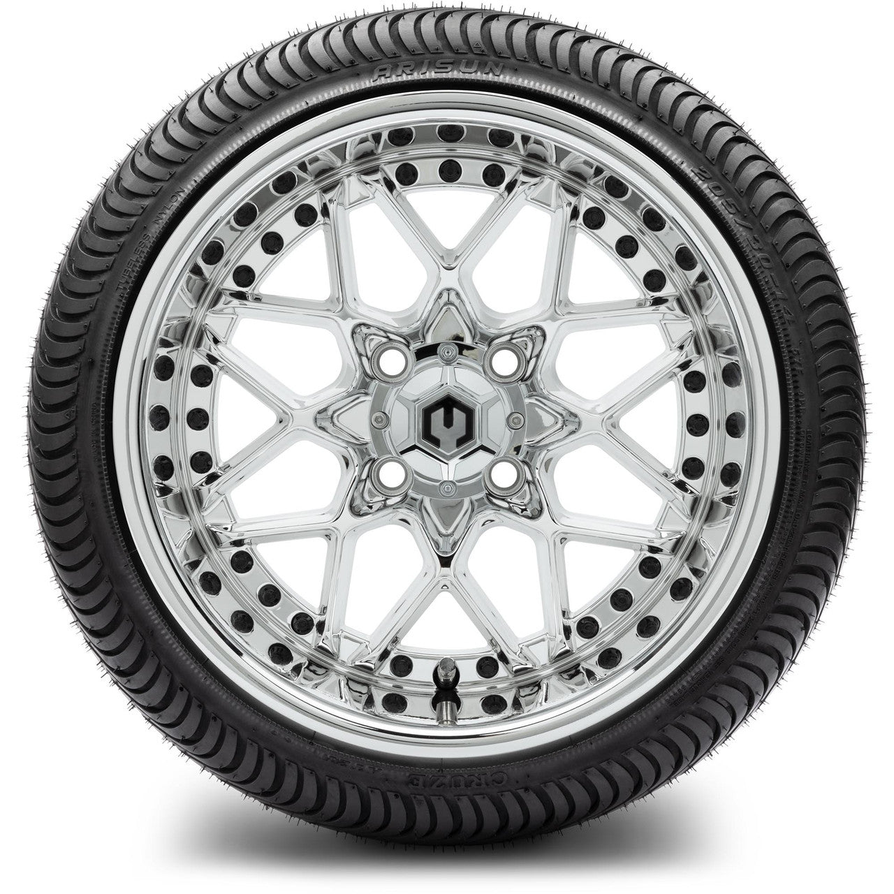 MODZ® 14" Formula Chrome - LowPro Street Tire and Wheels Combo